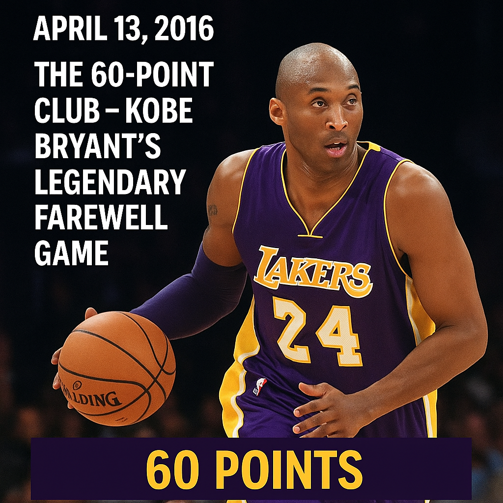 The 60-Point Club – Kobe Bryant’s Legendary Farewell Game