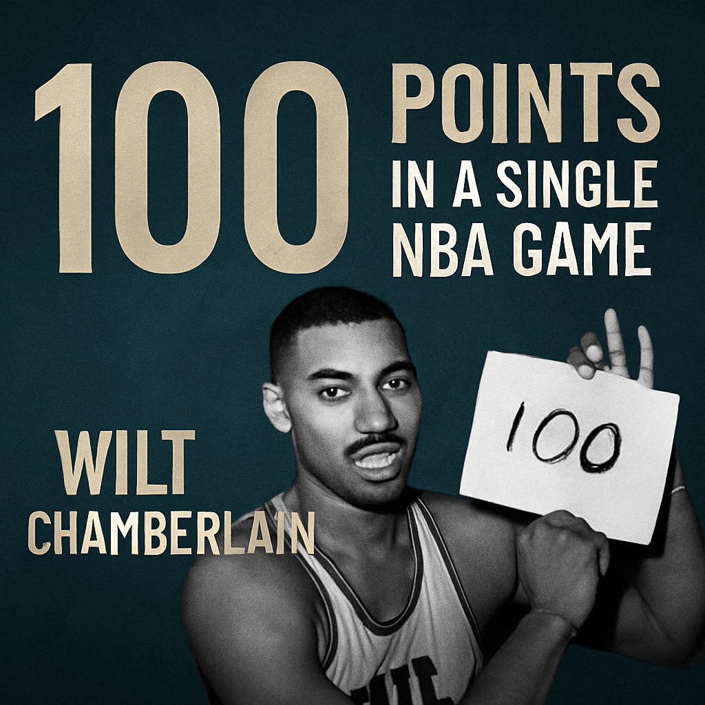 Most Career Points in a Single Game – Wilt Chamberlain’s 100-Point Night
