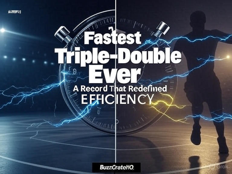 ⚡ The Fastest Triple-Double Ever – A Record That Redefined Efficiency